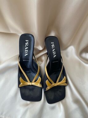 Vintage Prada Bow heels